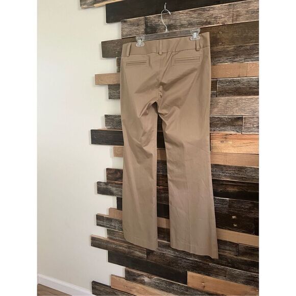 THEORY Low-Rise Beige Cotton Twill Flare Leg Pants w/ Pockets sz 12 - Picture 2 of 10